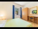Apartementen Horizont - 150 m from pebble beach: A1-Filip(4+2), A2-Mario(4+2) Brist - Riviera Makarska  - Appartement - A1-Filip(4+2): slaapkamer