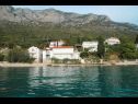 Apartementen Sea View - cosy & comfortable: A2 Zaborke(4), A4 Somina(2+2) Brist - Riviera Makarska  - huis
