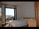 Apartementen Jozo - 150 m from pebble beach: A1(2), A2(2), A3(2), A4(4), A5(4) Gradac - Riviera Makarska  - Appartement - A3(2): slaapkamer