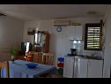 Apartementen Jozo - 150 m from pebble beach: A1(2), A2(2), A3(2), A4(4), A5(4) Gradac - Riviera Makarska  - Appartement - A3(2): keuken en eetkamer