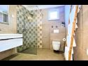 Vakantiehuizen Villa Vinka - with pool: H(6+2) Kozica - Riviera Makarska  - Kroatië  - H(6+2): badkamer met toilet