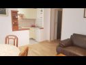 Apartementen Mila - 2 bedrooms and free parking: A4(4), A5(5) Makarska - Riviera Makarska  - Appartement - A5(5): keuken en eetkamer
