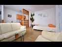 Apartementen Zrine - comfortable with a balcony: A1(2+2) Makarska - Riviera Makarska  - Appartement - A1(2+2): woonkamer