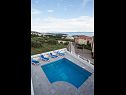 Vakantiehuizen Sandra - with pool : H(10+2) Makarska - Riviera Makarska  - Kroatië  - zwembad