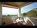 Apartementen Stipe - sea view from the terrace : A1(4+1) Makarska - Riviera Makarska  - huis