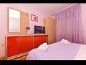 Apartementen Pet - 300 m from beach: A1(5) Makarska - Riviera Makarska  - Appartement - A1(5): slaapkamer