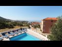 Vakantiehuizen Sandra - with pool : H(10+2) Makarska - Riviera Makarska  - Kroatië  - zwembad (huis en omgeving)