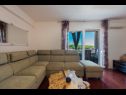 Apartementen Duki - sea view: A1(4+1), A2(3+2) Makarska - Riviera Makarska  - Appartement - A2(3+2): woonkamer