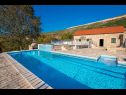 Vakantiehuizen Stipe - with pool : H(6+1) Rascane - Riviera Makarska  - Kroatië  - H(6+1): zwembad