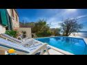 Vakantiehuizen Ned H(4+1) Tucepi - Riviera Makarska  - Kroatië  - zwembad