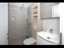 Apartementen Nina - sea view family apartments SA1A(3), A1Donji(2+1), A3(6), A4(4+1), A5(6), A6(4) Celina Zavode - Riviera Omis  - Appartement - A1Donji(2+1): badkamer met toilet