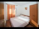 Apartementen Nina - sea view family apartments SA1A(3), A1Donji(2+1), A3(6), A4(4+1), A5(6), A6(4) Celina Zavode - Riviera Omis  - Appartement - A6(4): slaapkamer