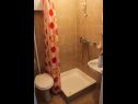 Apartementen Zdravko - 150 m from sandy beach: SA1(3), SA2(3), A3(5) Duce - Riviera Omis  - Studio-appartment - SA1(3): badkamer met toilet