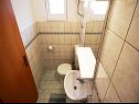 Apartementen Boro - sea view SA1(3), SA2(3), SA3(3) Dugi Rat - Riviera Omis  - Studio-appartment - SA3(3): badkamer met toilet