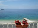 Apartementen Stric - 10 m from beach: A1(8+1) Dugi Rat - Riviera Omis  - uitzicht op zee