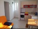 Apartementen Vana - sea view A1(2+2), A2(2+2) Lokva Rogoznica - Riviera Omis  - Appartement - A1(2+2): keuken en eetkamer