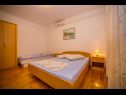 Apartementen Saga - with swimming pool A2(2+1), A3(6+1) Lokva Rogoznica - Riviera Omis  - Appartement - A2(2+1): slaapkamer