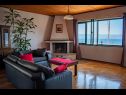 Apartementen Ozren - amazing sea view: A1(7+1), A2(4+1) Omis - Riviera Omis  - Appartement - A1(7+1): woonkamer
