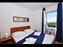 Apartementen Rene - seaview & parking space: A1(2+2), A2(2+2), A3(6+2) Omis - Riviera Omis  - Appartement - A1(2+2): slaapkamer