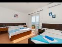 Apartementen Franka - beautiful sea view & parking: A1(3), A2(2+2), A3(2+2), A4(3+1) Stanici - Riviera Omis  - Appartement - A4(3+1): slaapkamer