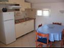 Apartementen Gordana - 3m from the beach: A1(2+2) Kosljun - Eiland Pag  - Appartement - A1(2+2): keuken en eetkamer