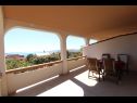 Apartementen Mare-200 m from the beach A1(2+2), A2(4), A3(2) Mandre - Eiland Pag  - Appartement - A1(2+2): terras