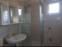 Apartementen Branko A1(4+2), A3(4+2), A4(2+2) Povljana - Eiland Pag  - Appartement - A1(4+2): badkamer met toilet