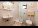 Apartementen Jadra - 28 m from beach: A1(2+2), A2(5), A3(2+3), A4(6) Stara Novalja - Eiland Pag  - Appartement - A4(6): badkamer met toilet