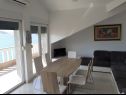 Apartementen Grand view - 2m from the beach : A1(6) Stara Novalja - Eiland Pag  - Appartement - A1(6): woonkamer