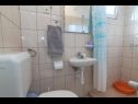 Apartementen Krešo - 100 m from sea A1 desni(4), A2 lijevi(5), A3(2) Tkon - Eiland Pasman  - Appartement - A2 lijevi(5): badkamer met toilet