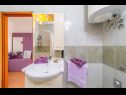 Apartementen Nada- sea view: A1 - Ljubičasti (4+2), A2 - Crveni (4+2) Banjol - Eiland Rab  - Appartement - A1 - Ljubičasti (4+2): badkamer met toilet