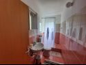Apartementen Robi- swimming pool and beautiful garden A1-žuti(5), A2-crveni(5), A3(3+1) Kampor - Eiland Rab  - Appartement - A2-crveni(5): badkamer met toilet