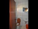 Apartementen Bela - sea view: A1(2+2), A2(2+2), SA3(2) Lopar - Eiland Rab  - Appartement - A2(2+2): badkamer met toilet