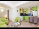 Apartementen Ivni - great view: A1(4+2), SA2(2+2) Cesarica - Riviera Senj  - Studio-appartment - SA2(2+2): keuken en eetkamer