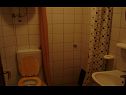 Apartementen Irmica - by the sea: A1(2+3), A2(2+1), SA3(2+1), SA4(2), SA5(3) Lukovo Sugarje - Riviera Senj  - Studio-appartment - SA4(2): badkamer met toilet