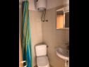 Apartementen Domagoj - on the beach: A1 crveni(2+2), A2 narancasti(4+2), A3 bijeli(2+2), SA5 bijeli(2) Lukovo Sugarje - Riviera Senj  - Studio-appartment - SA5 bijeli(2): badkamer met toilet