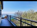 Apartementen Adria - seafront & seaview: A1 Adriana (2+1), A2 Enzo (2+1) Lukovo Sugarje - Riviera Senj  - uitzicht op zee