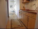 Apartementen Ana - 5 m from beach: A1 Plavi(2+2), A2 Rozi(2+2) Ribarica - Riviera Senj  - Appartement - A1 Plavi(2+2): keuken