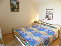 Apartementen Ana - 5 m from beach: A1 Plavi(2+2), A2 Rozi(2+2) Ribarica - Riviera Senj  - Appartement - A2 Rozi(2+2): slaapkamer