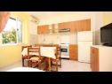Apartementen Per - comfortable  family apartments A1(2+2), A2(4+1), A3(2+2) Grebastica - Riviera Sibenik  - Appartement - A1(2+2): keuken en eetkamer