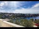 Apartementen Branka - 30 m from beach: A1 zeleni(4+1), A2 žuti(4+1) Baai Kanica (Rogoznica) - Riviera Sibenik  - Kroatië  - Appartement - A2 žuti(4+1): uitzicht op zee