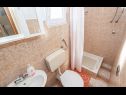 Apartementen Nadica - sea view: A1(2+1), A2(2+1), A4(4) Baai Kanica (Rogoznica) - Riviera Sibenik  - Appartement - A2(2+1): badkamer met toilet