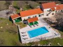 Vakantiehuizen Villa Karaga - with private pool: H(8+1) Ljubotic - Riviera Sibenik  - Kroatië  - H(8+1): huis