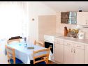 Apartementen Mirni - 5 m from sea: A1(2+1) Luka (Eiland Prvic) - Riviera Sibenik  - Appartement - A1(2+1): keuken en eetkamer