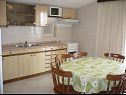 Apartementen Neva - 150m from sea: A1(6), A2(6) Primosten - Riviera Sibenik  - Appartement - A1(6): keuken en eetkamer
