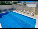 Apartementen Bisernica - with pool; A1(6), A2(6), A3(2) Razanj - Riviera Sibenik  - zwembad