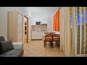 Apartementen Bisernica - with pool; A1(6), A2(6), A3(2) Razanj - Riviera Sibenik  - Appartement - A3(2): keuken en eetkamer