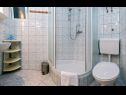 Apartementen Bisernica - with pool; A1(6), A2(6), A3(2) Razanj - Riviera Sibenik  - Appartement - A3(2): badkamer met toilet