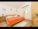 Apartementen Srki - 50m from the sea: A1 prizemlje (4) , A2 kat (4) Rogoznica - Riviera Sibenik  - Appartement - A2 kat (4): slaapkamer