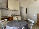 Apartementen Bilja - 20 M from the sea A1(2), A2(2), A3(2), A4(6) Rogoznica - Riviera Sibenik  - Appartement - A1(2): keuken en eetkamer